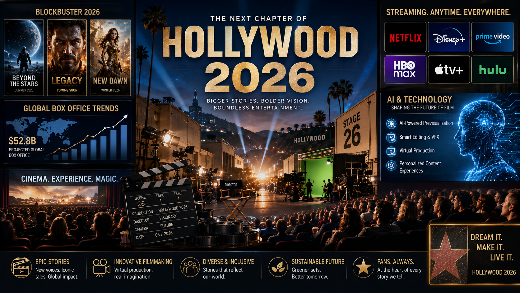 Hollywood in 2026: AI, Streaming, and Franchise Films Reshape the Industry