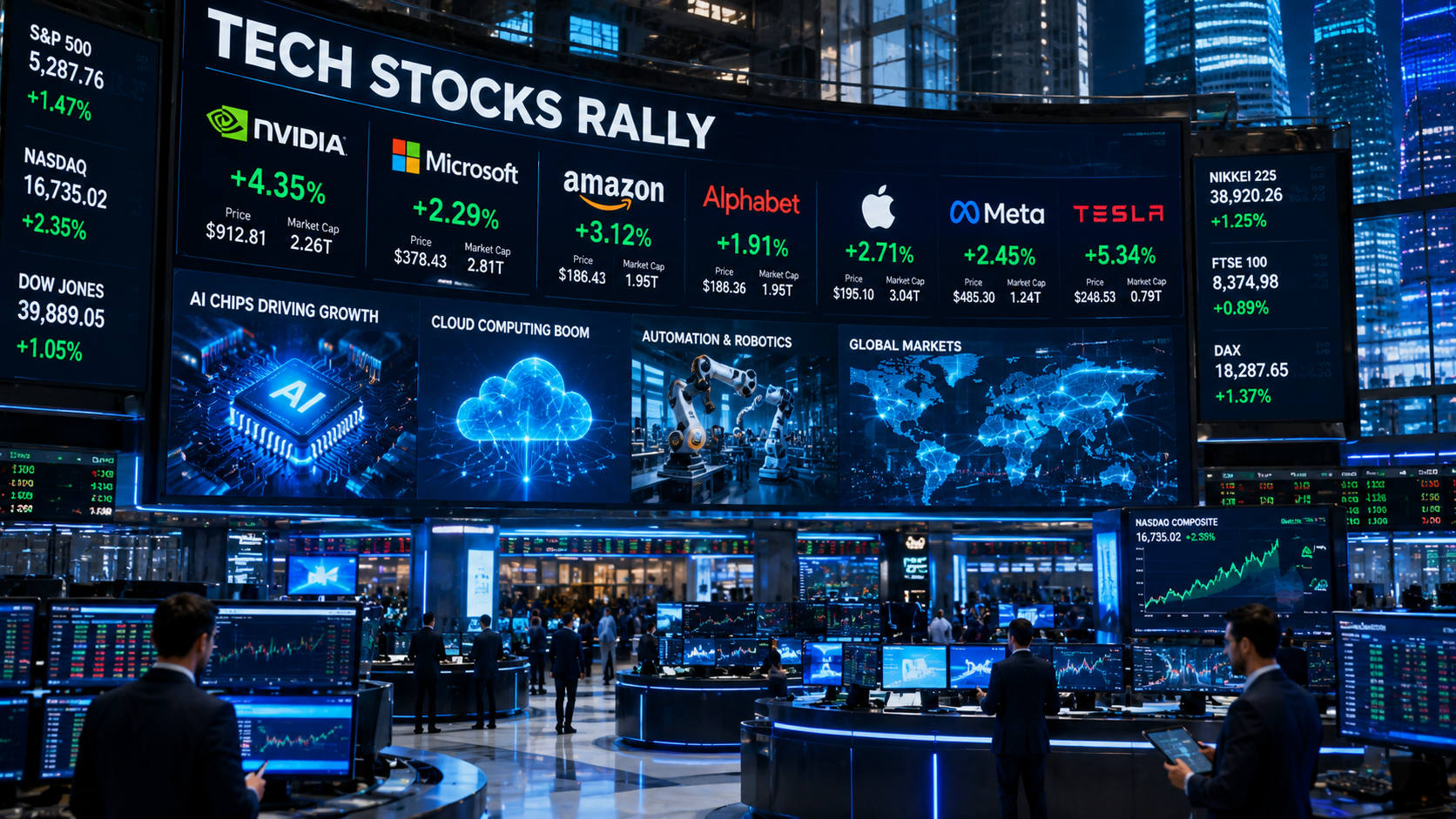 Technology Stocks Lift Global Markets as AI Optimism Continues in 2026