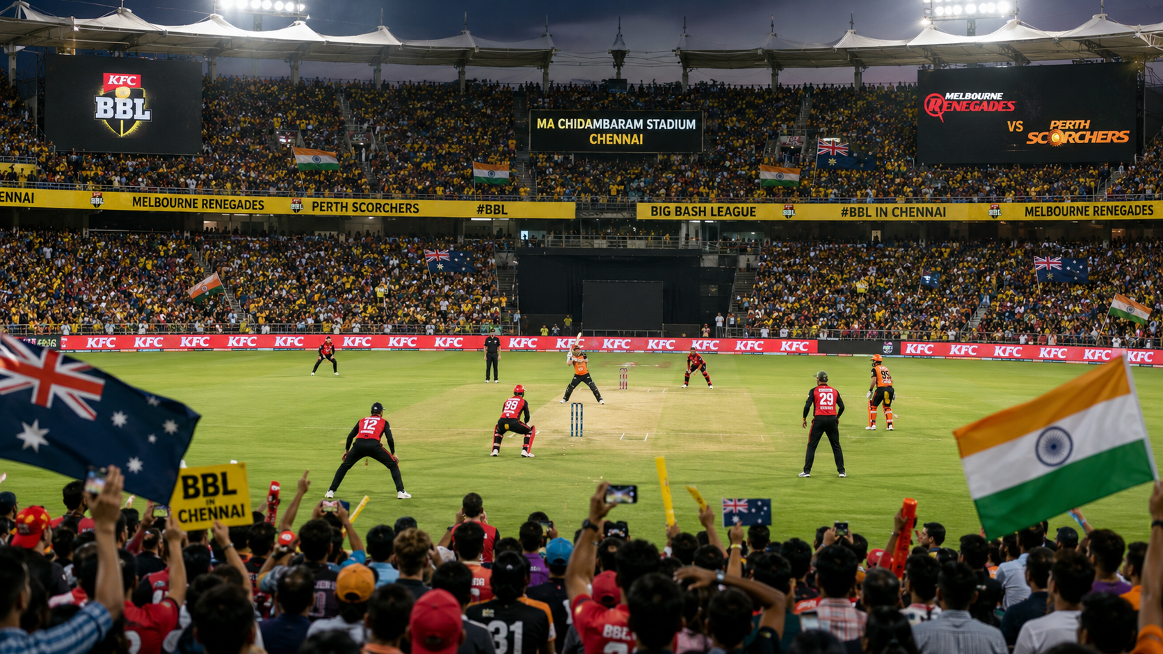 Chennai to Host Historic First-Ever Overseas Big Bash League Match in December 2026