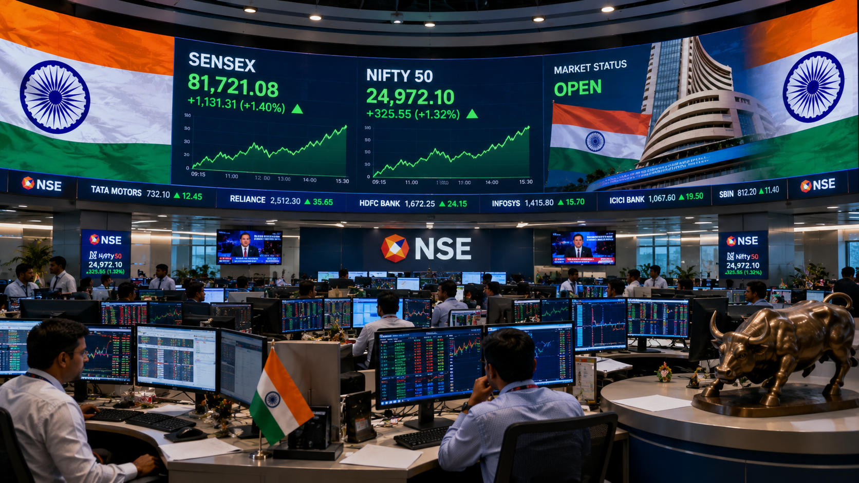 Indian Stock Market Ends Higher as IT and Banking Stocks Lead the Rally on July 10, 2026
