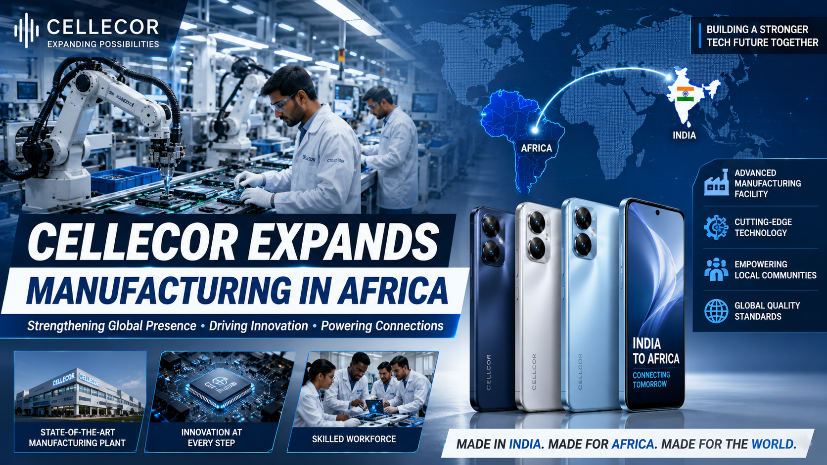 Cellecor Expands Manufacturing Operations in Africa to Accelerate Global Growth