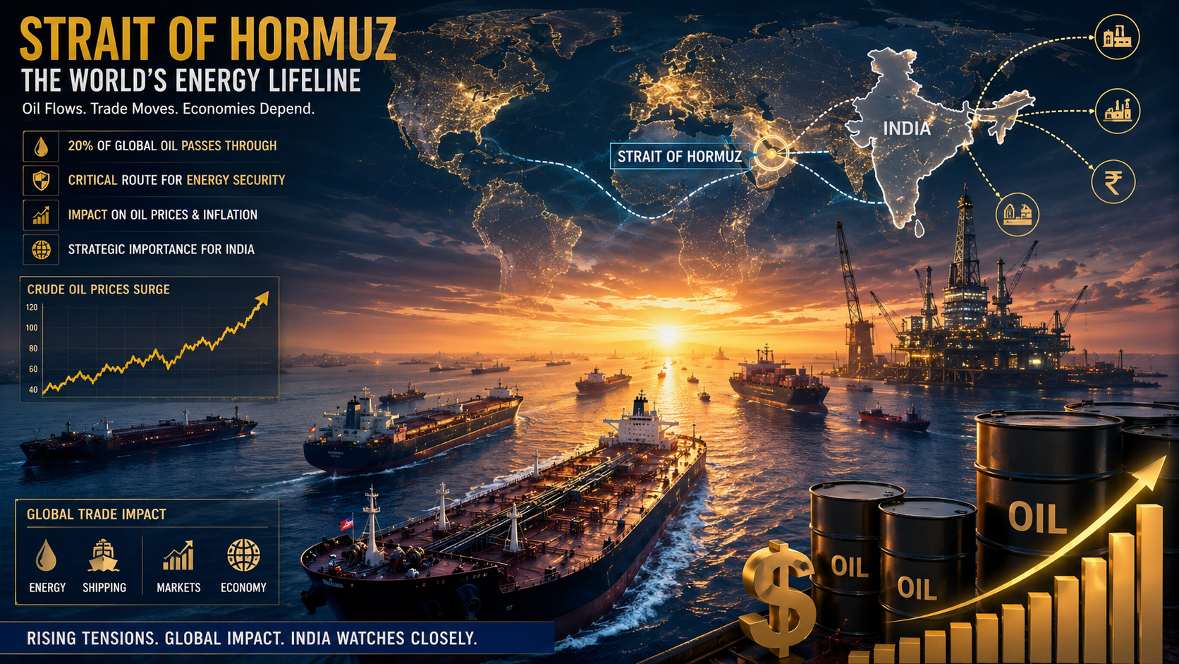 How the Strait of Hormuz Crisis Could Impact India’s Economy and Global Trade in 2026