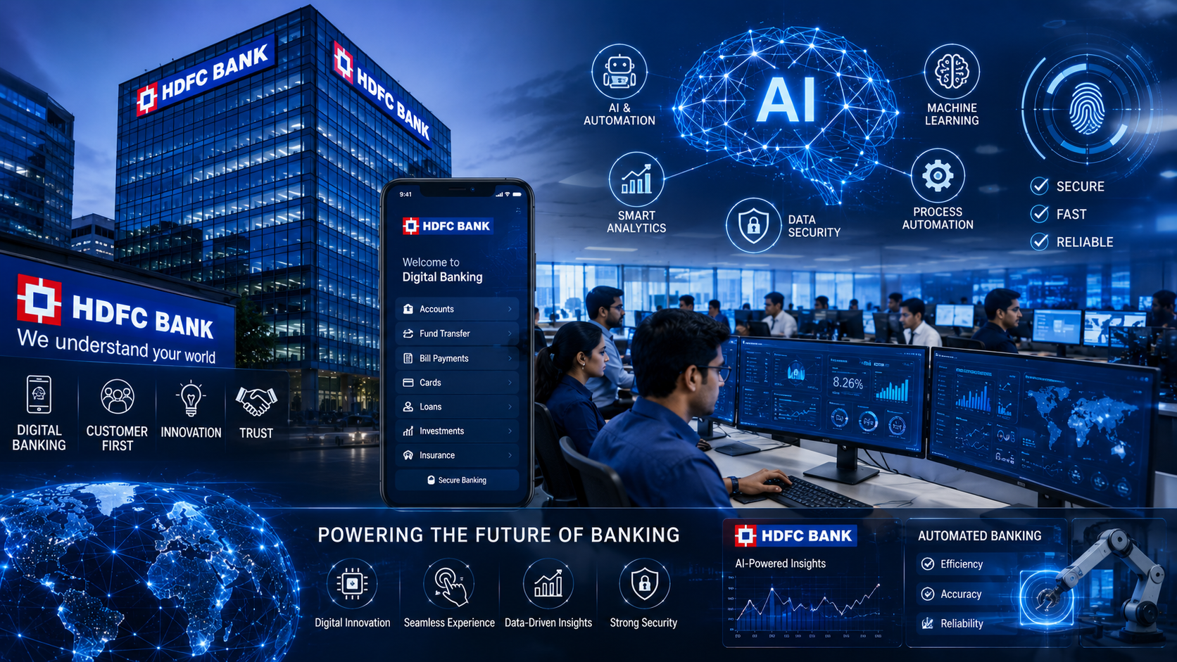 HDFC Bank Workforce Declines by Over 3,300 as Automation Reshapes Banking Operations
