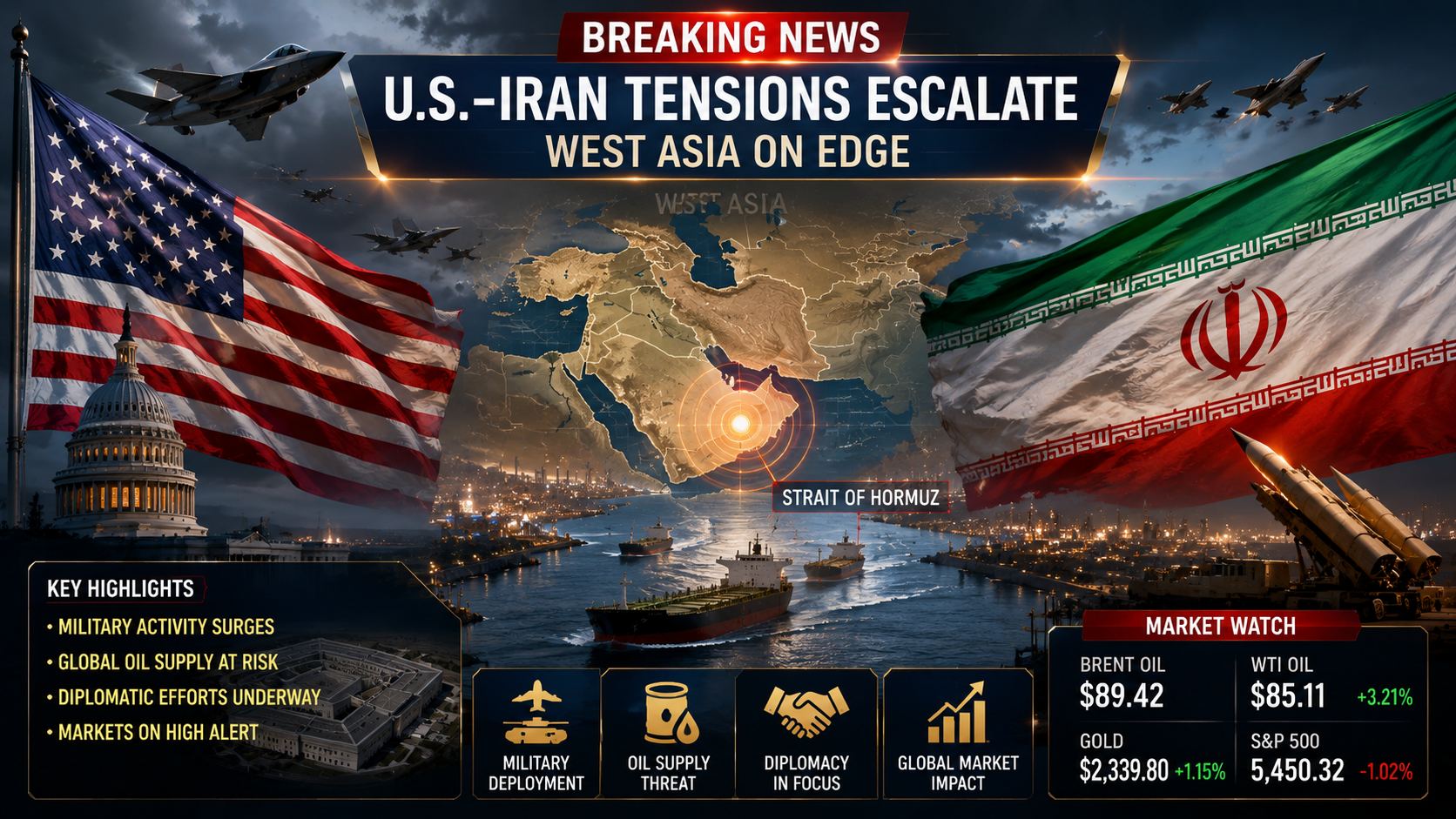 US-Iran Tensions Escalate After Fresh Military Strikes, Raising Global Security Concerns