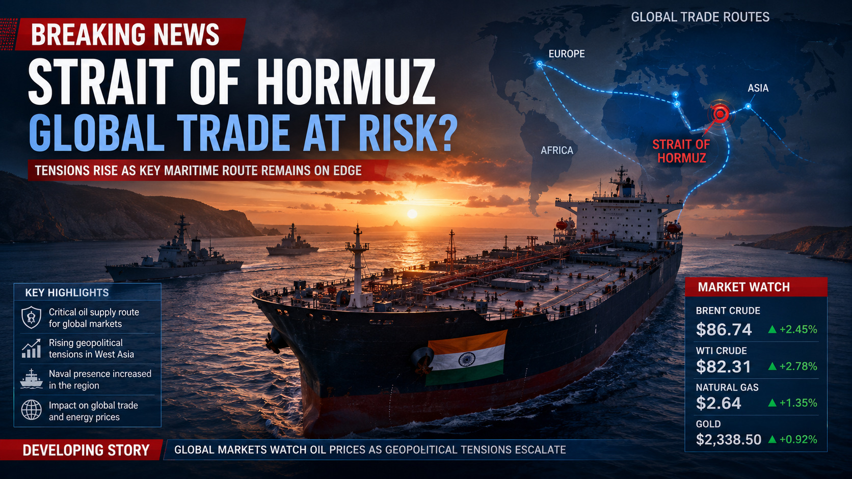 India Condemns Seafarer’s Killing in Strait of Hormuz, Demands Thorough Investigation