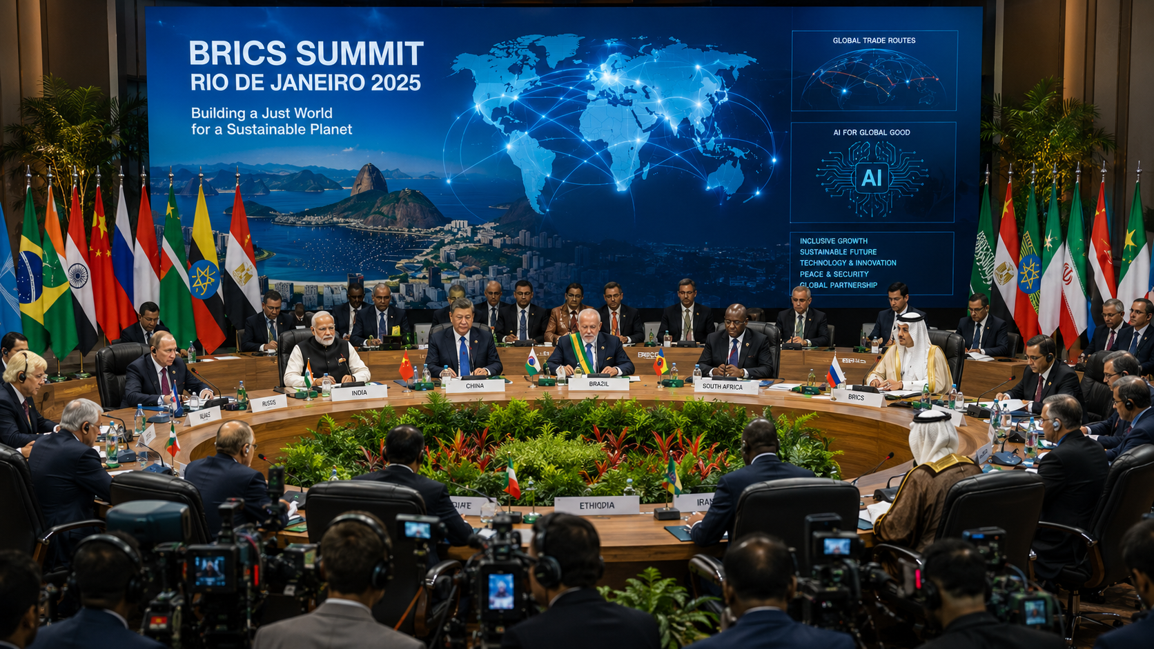 BRICS Leaders Gather in Brazil for 17th Summit, Focusing on Global Trade, AI, and Multilateral Cooperation