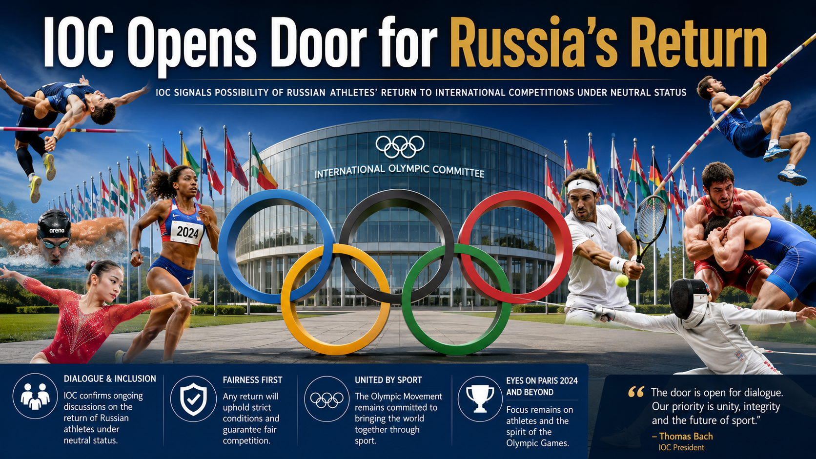 IOC Paves the Way for Russia’s Return to International Sports Ahead of LA 2028 Olympics