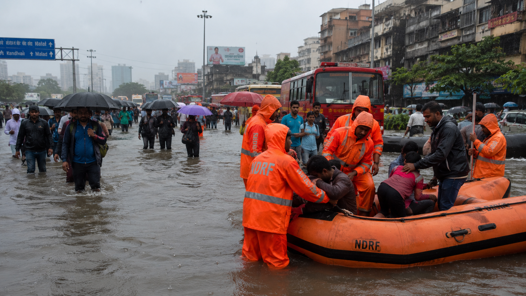 Heavy Monsoon Rains Continue to Disrupt Normal Life Across India as Flooding Hits Multiple States