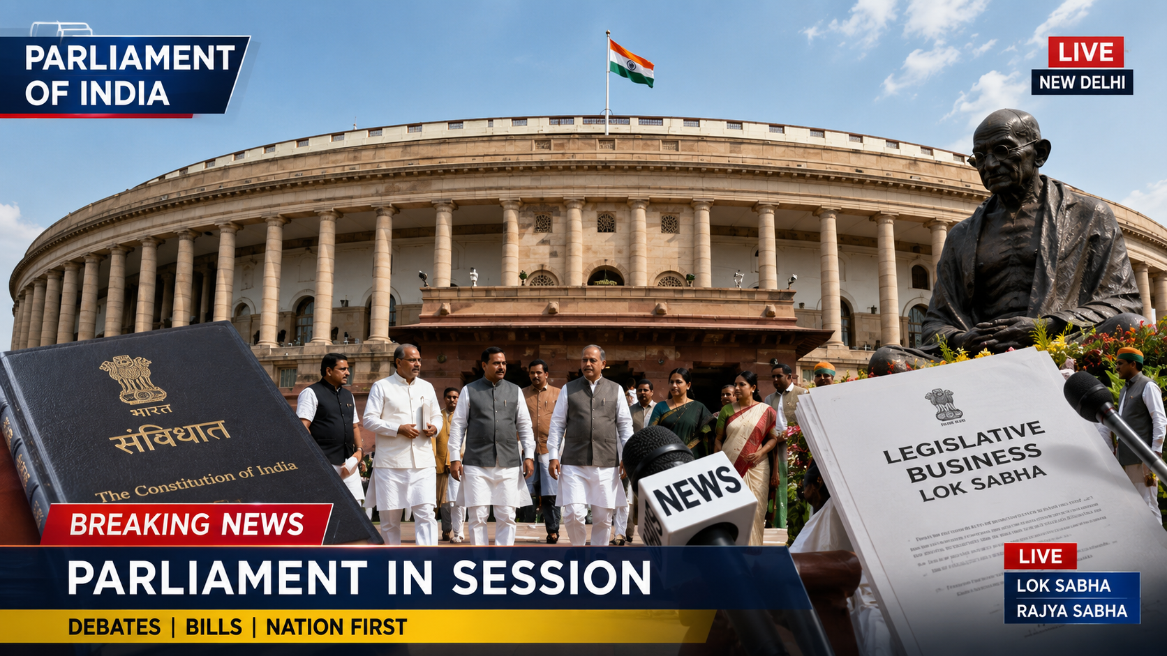 Parliament Monsoon Session 2026: Government Prepares Key Bills as Opposition Plans to Raise Major National Issues
