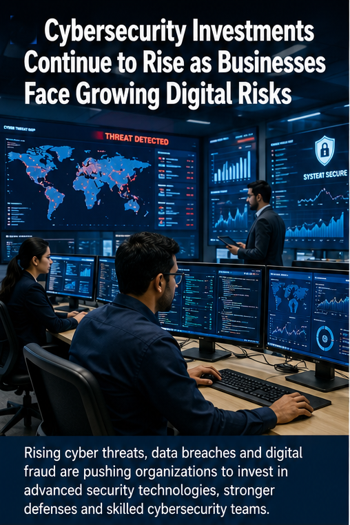 Cybersecurity Investments Continue to Rise as Businesses Face Growing Digital Risks