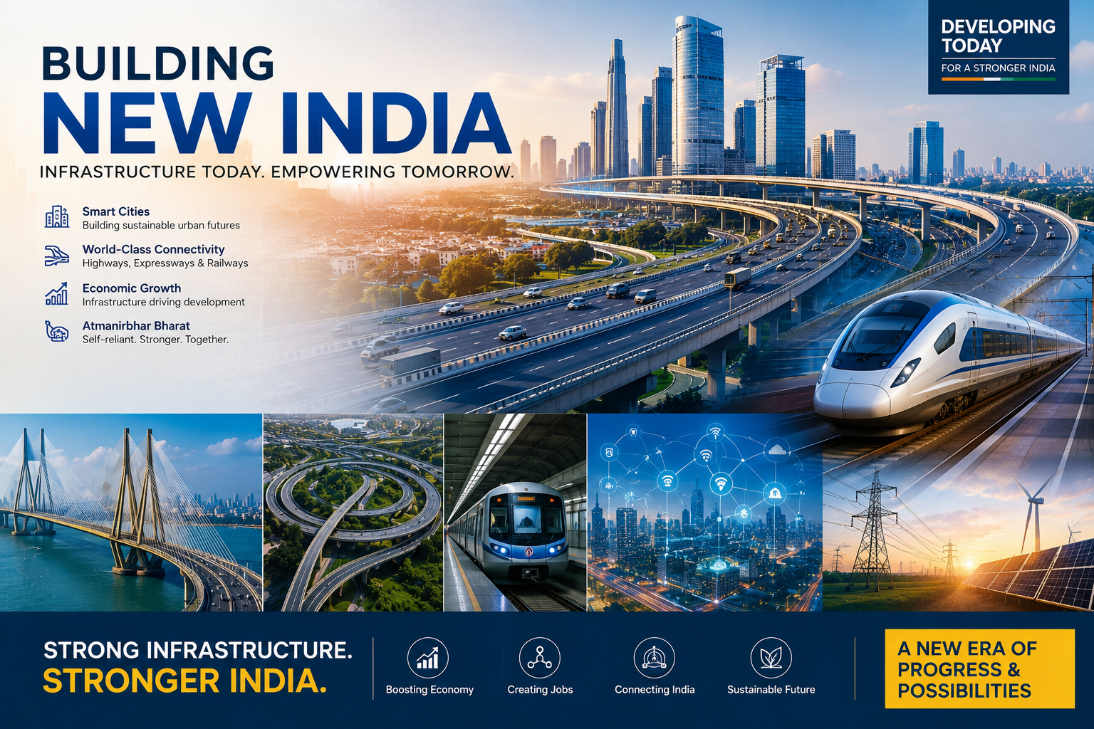 India Strengthens Infrastructure Development to Support Economic Growth