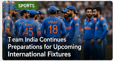 Team India Continues Preparations for Upcoming International Fixtures