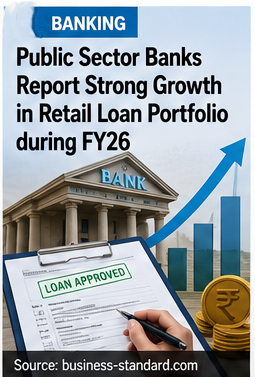 Public Sector Banks Report Strong Growth in Retail Loan Portfolio During FY26