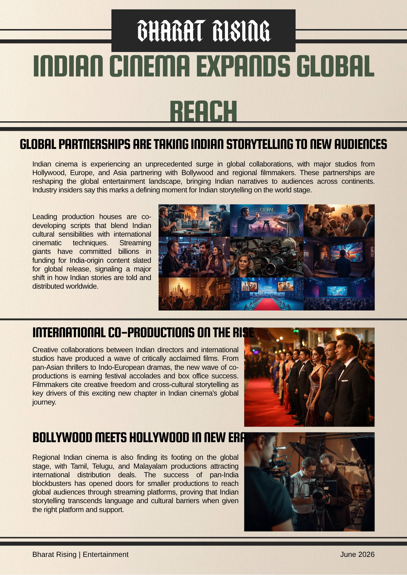 Indian Cinema Expands Global Reach Through International Collaborations