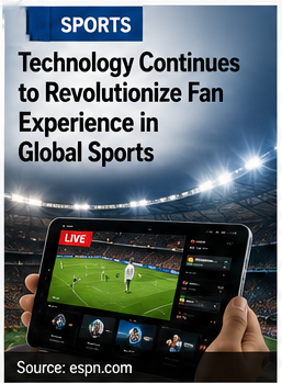 Technology Continues to Revolutionize Fan Experience in Global Sports