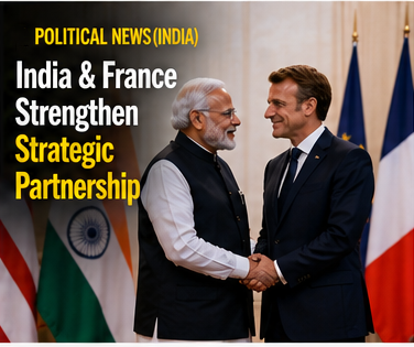 India and France Strengthen Strategic Partnership Through New Agreements on Trade, Technology, and Defense